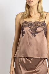 Top en soie Norma, Nuts-Choco