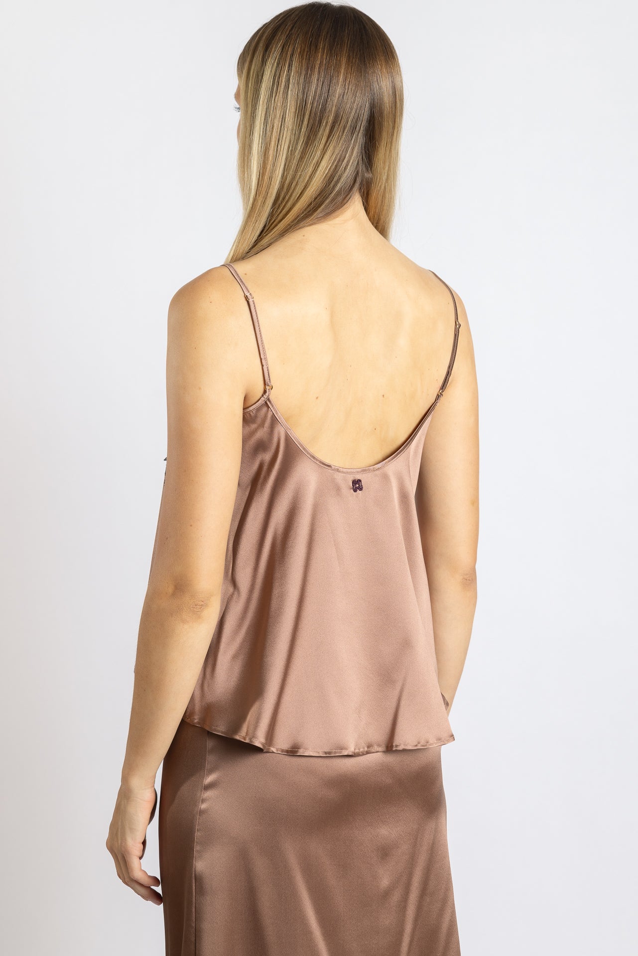 Top en soie Norma, Nuts-Choco