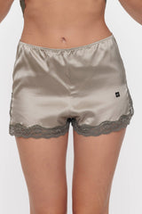 Silk boxer shorts, Caviar - Bronze