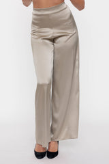 Jane silk pants, Caviar