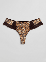 Brésilien en soie Léopard - Choco - Vannina VESPERINI