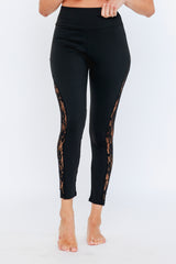 Legging empiècement dentelle - ceinture haute de maintien - Vannina VESPERINI