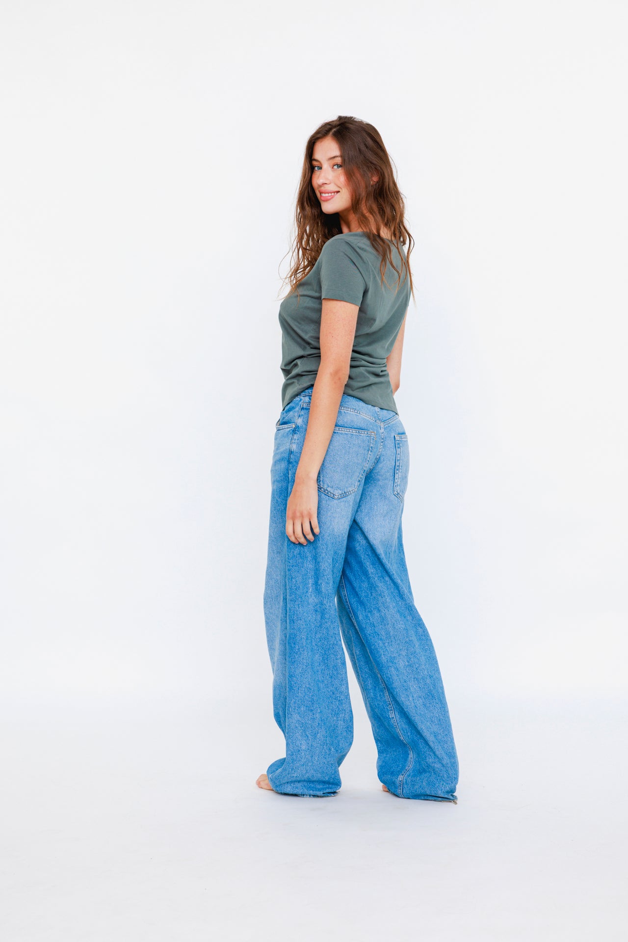 T-shirt Coton VV Kaki - Vannina VESPERINI