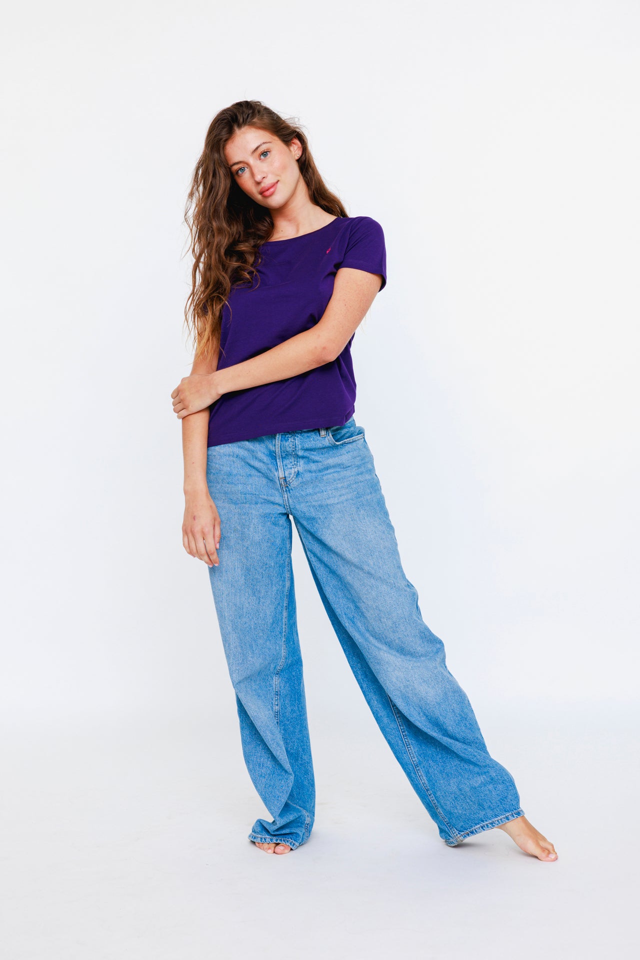 T-shirt Coton VV Purple - Vannina VESPERINI