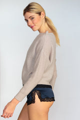 Pull en maille encolure bateau Nacre - Vannina VESPERINI