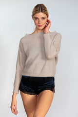 Pull en maille encolure bateau Nacre - Vannina VESPERINI