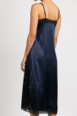 Ocean silk midi dress - Black