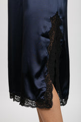 Ocean silk midi dress - Black